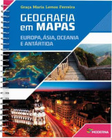 Geografia em Mapas: Europa, Ásia, Oceania e Antártida - 5ª Edição